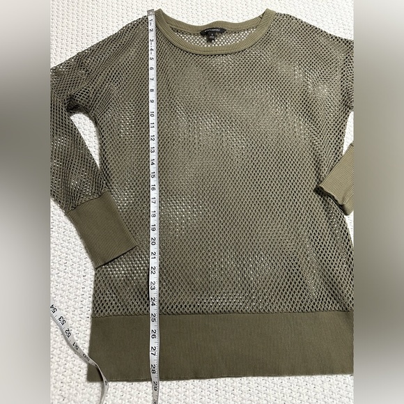 Banana Republic Oversized Mesh Sweatshirt Size M - Picture 6 of 6
